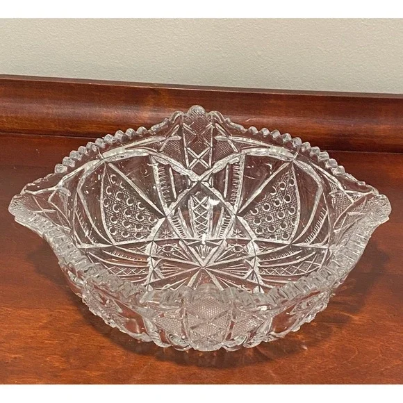 Antique American Brilliant Period Bowl 8