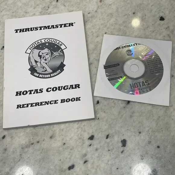 Thrustmaster Hotas Cougar Reference Book Manual And Programming Software Disc ￼