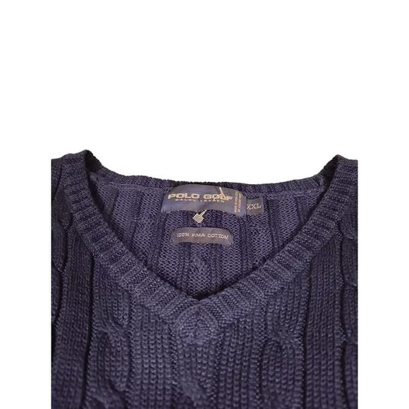 Polo Golf‎ sweater vest, Men's XXL 100% Pima Cotton