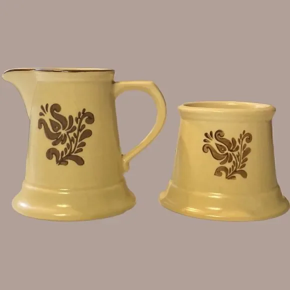 Pfaltzgraff “Village 2008” Small Pitcher and holder