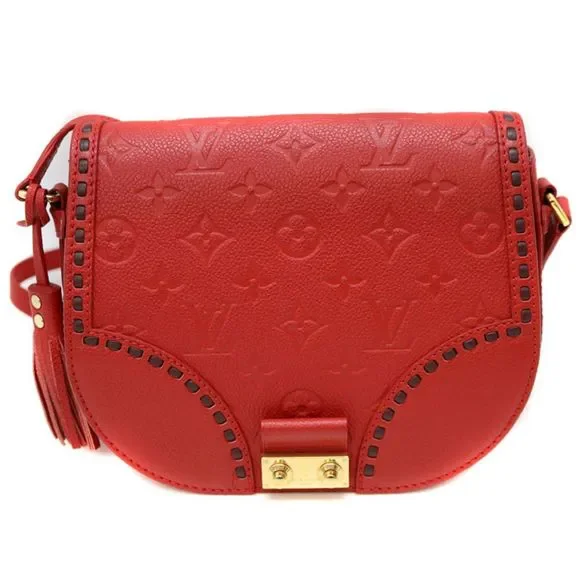 Louis Vuitton Juno Monogram Implant Serie Red Shoulder Bag