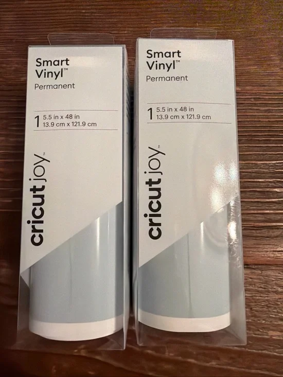Cricut Joy Smart Vinyl - Permanent - Bulk 5.5”x 48 2 Set Blue Glossy NIB