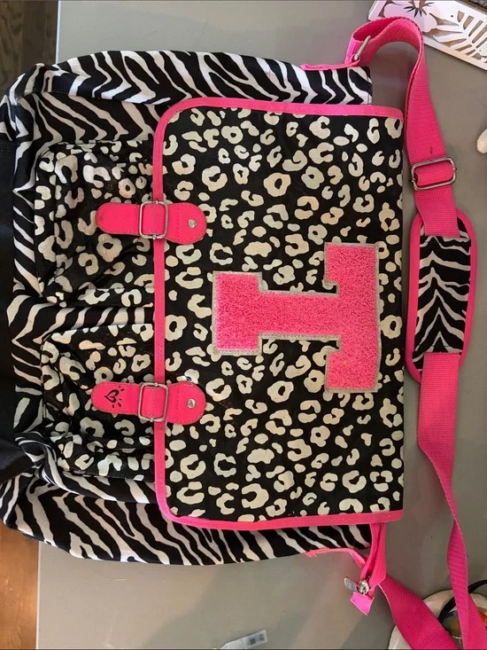 Justice Hot Pink Interior School Bag