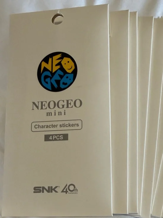 4 new NEOGEO MINI MARQUE CONSOLE STICKERS Random Pack of 4 SNK Official Licensed