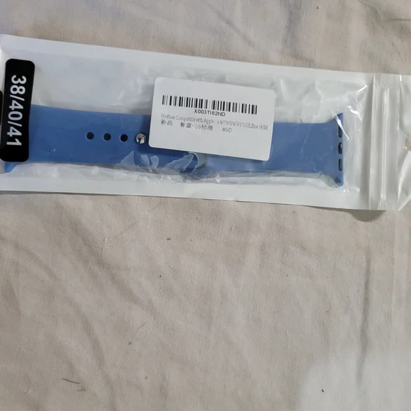 Blue Silicone Watch Band for 38/40/41mm