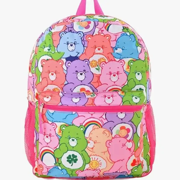 NWOT Care Bears Characters Backpack for School - 16