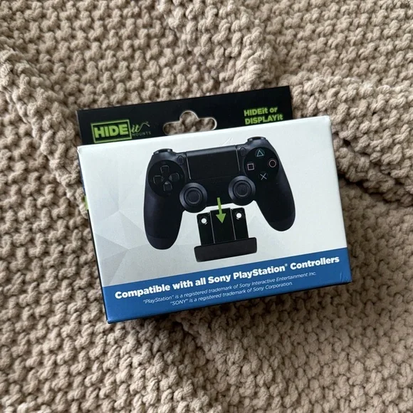 Black Controller Wall Mount for PlayStation