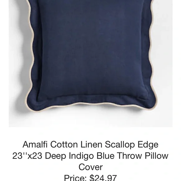 Crate&Barrel pillow cover, never out of the bag, changed mind; final sale