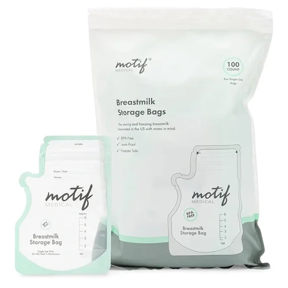 Motif Medical Breastmilk Storage Bags - White