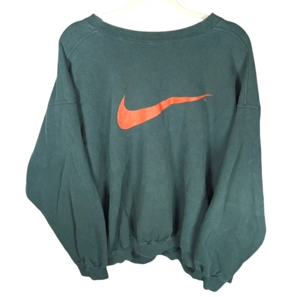 Vintage Streetwear Nike Sports Miami Hurricanes Crewneck size mens XXL