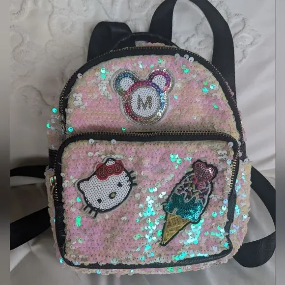 Hello Kitty Small Pink Sequin Backpack 🩷