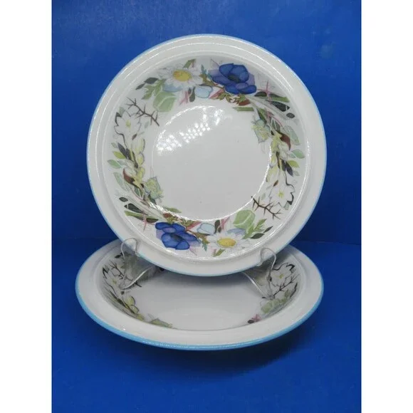 Goebel Jardin Germany Set Of 2 Rare HTF 8 1/2