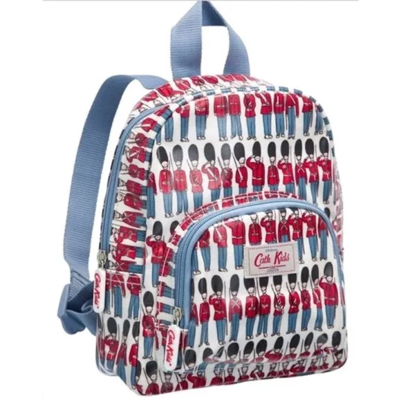 NWT Cath Kidston Mini Backpack Purse London Royal Guard Soldiers Retro England