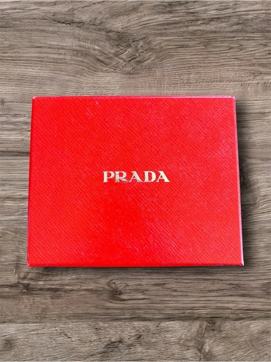 PRADA Authentic Red Saffiano Luxury Presentation Gift Storage Box Set
