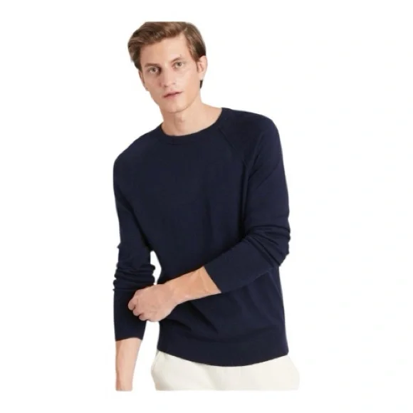 Banana Republic ITALIAN MERINO CREW-NECK SWEATER L