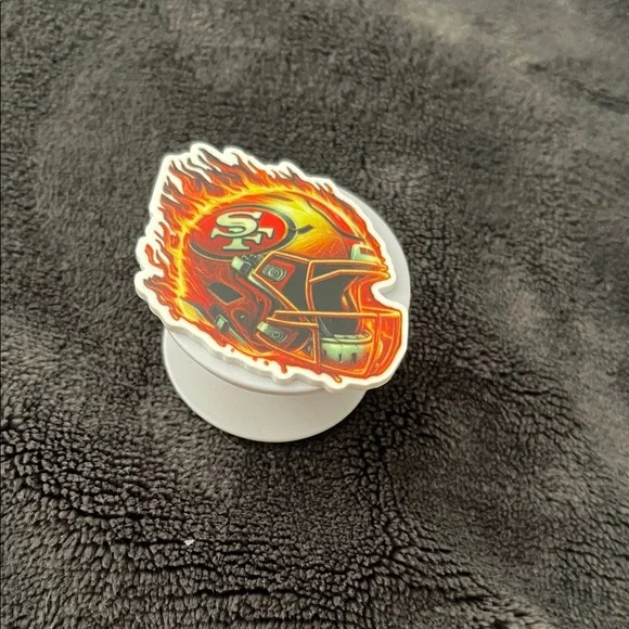 San Francisco 49ers Flame Helmet PopSocket