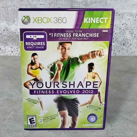 Kinect Your Shape: Fitness Evolved 2012 (Xbox 360) Complete W/ Manual‎