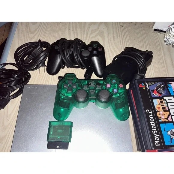 playstation 2 console,‎ 1 Wireless Controller 1 Reg Controller ,5 Games