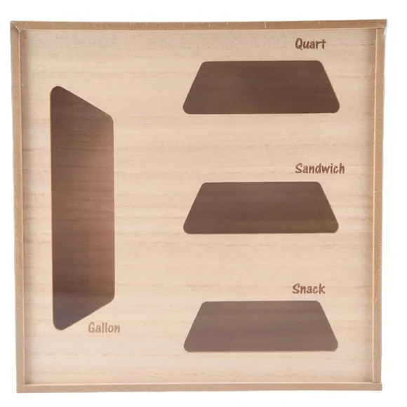 Target 🎯 Wood Food Storage Ziplock Bag Organizer
