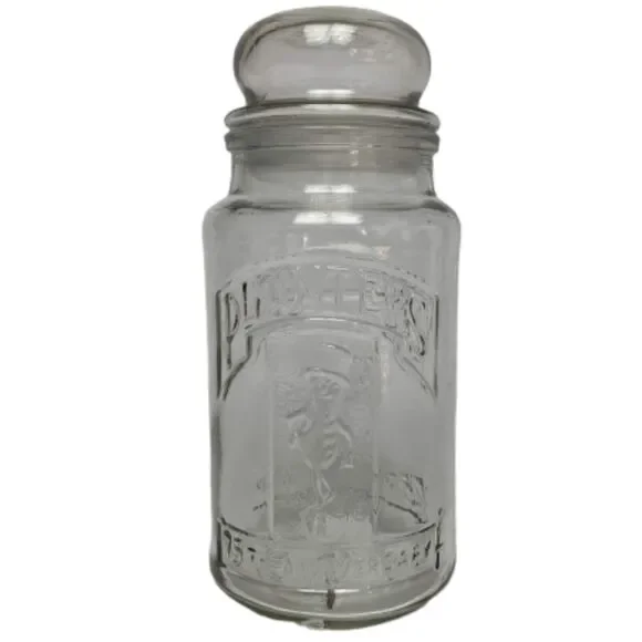 Vintage Planter's Mr. Peanut 75th Anniversary Glass Bottle Apothecary Jar 1981