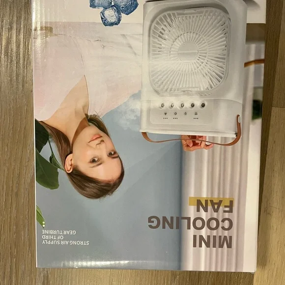 White Mini Cooling Fan
