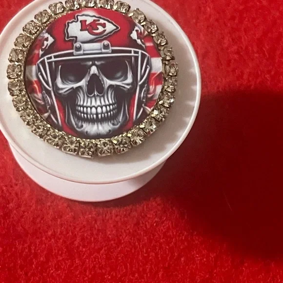 Kansas City Chiefs Skull PopSocket