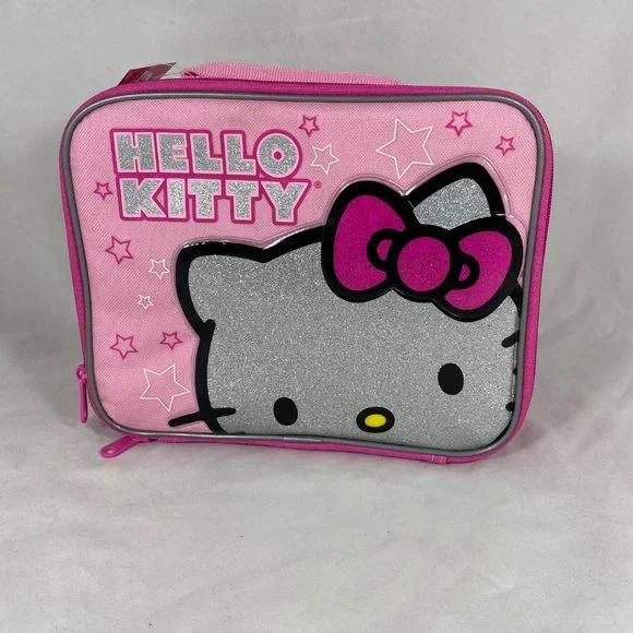 Sanrio Hello Kitty Rectangle Lunch Box SIL-3429 Pink NWT