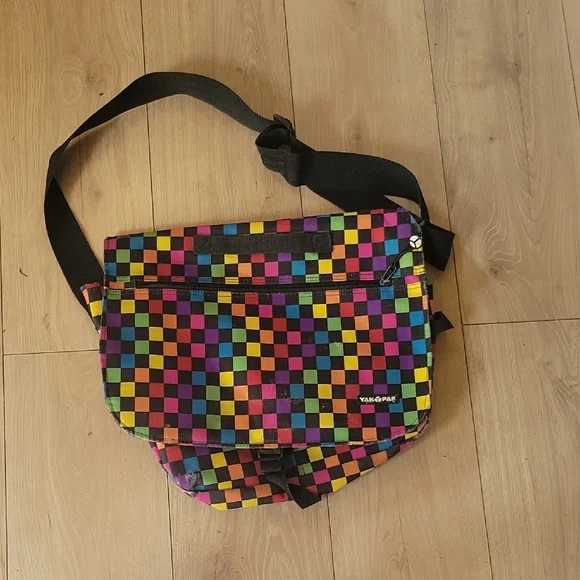 Yak Pak Colorful Checkered Kids Bag