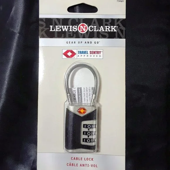 TSA Combination Luggage Lock With Steel Cable