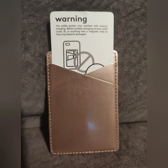 Heyday Cell Phone Wallet Pocket - Metallic Gold