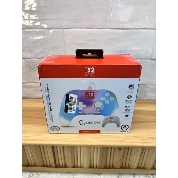PowerA Advantage Wired Controller for Nintendo Switch Lumectra RGB White