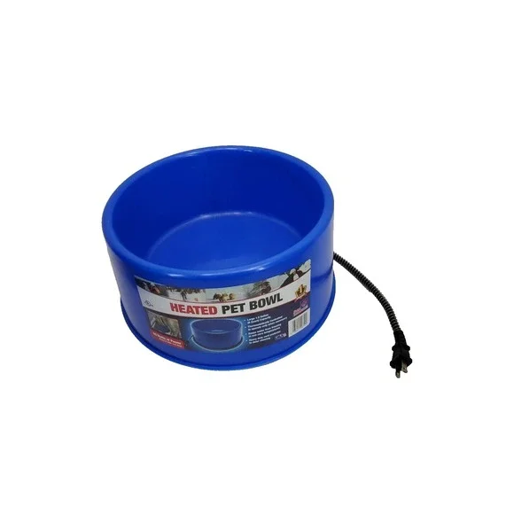 Farm Innovators HEATED PET BOWL 1.5 GAL BLUE 60 Watt P-60B /0.5 AMP Blue Dish