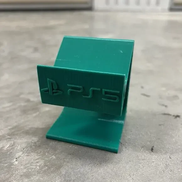 3D Printed Display Stand for PlayStation PS5 DualSense Controller Holder Green