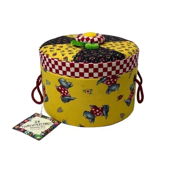Mary Engelbreit Dritz Sewing Box with Scotties NWT!