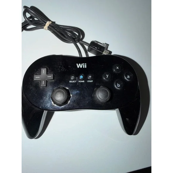 Nintendo Wii Classic Controller Pro Black RVL-005 -02 Gamepad for Wii Wii U work