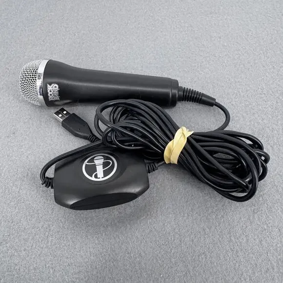 Logitech Rock Band USB Microphone Black Wired Console Gaming A-0234A Accessory‎