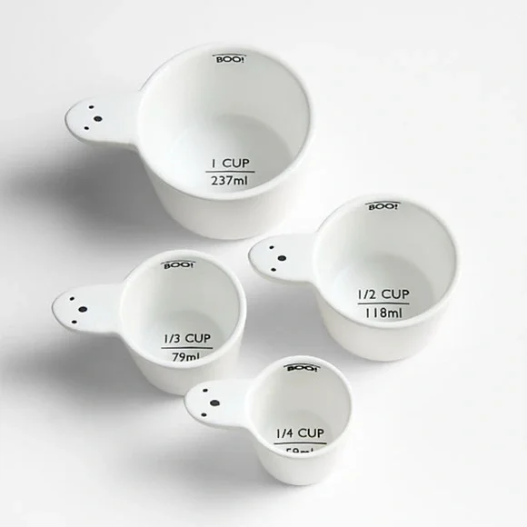 New! EXCLUSIVE Crate&Barrel 👻👻👻 Stoneware Measuring Cups LIMITED EDITION