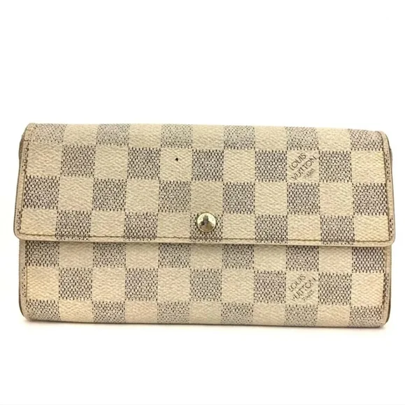 Louis Vuitton Damier Azur Porte Feuille Sarah Long Wallet