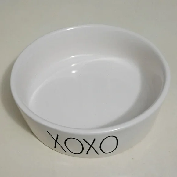 Rae Dunn Collection By Magenta White Ceramic Bowl with XOXO Design