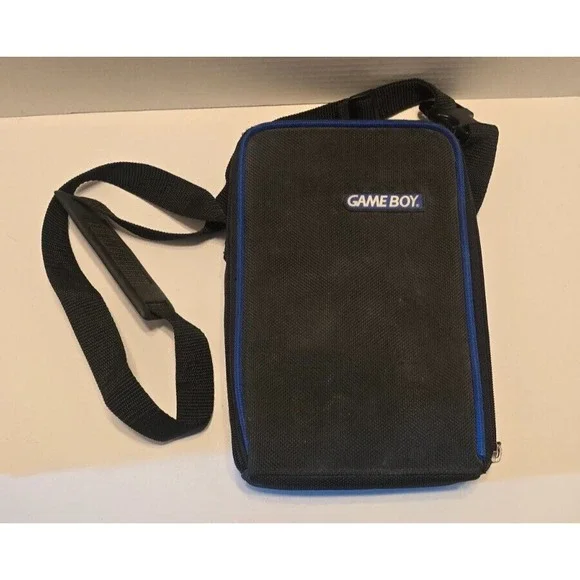 Nintendo‎ Game Boy Carrying Case Travel Bag Blue/Black w/ Organizer Insert CLEAN