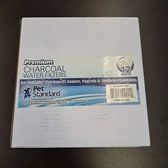 Pet Standard Premium Charcoal Water Filters for PetSafe Fountains 12pk new