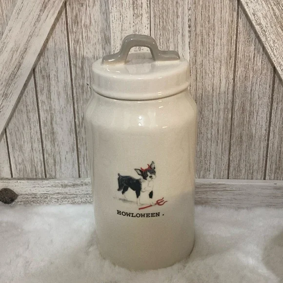 Rae Dunn Halloween Dog Canister