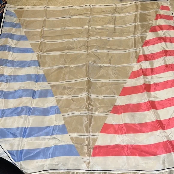 Vintage MCM Vera Neumann silk square scarf 30”