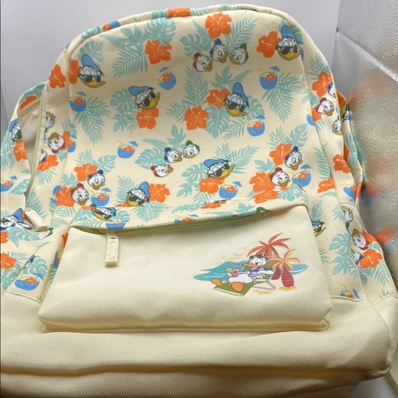 Disney Tropical Donald Duck And Nephews Backpack