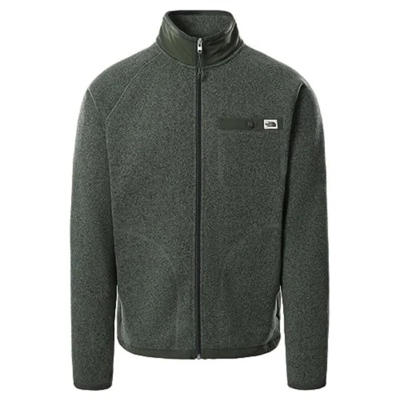 The North Face | Gordon Lyons Men's Full-Zip Olive Green Fleece Jacket - XL