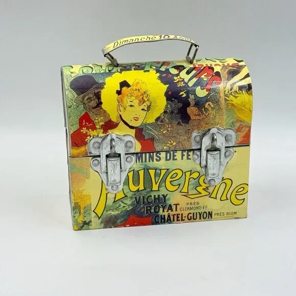 Vintage Galvanized Tin Storage Lunch Box by The MacBeth Collection