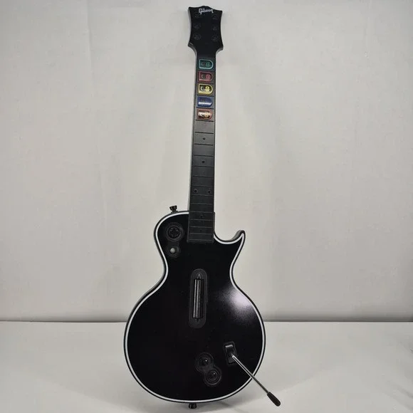 Guitar Hero Xbox 360 Les Paul Wireless Red Octane Controller 95123 805 UNTESTED
