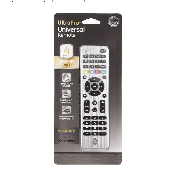 General Electric‎ 33709 4 Device Universal Remote Control - Silver
