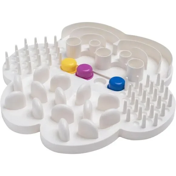 NIB! Downtown Pet Supply Puzzle Board Interactive Feeder For Dogs Paw Shape