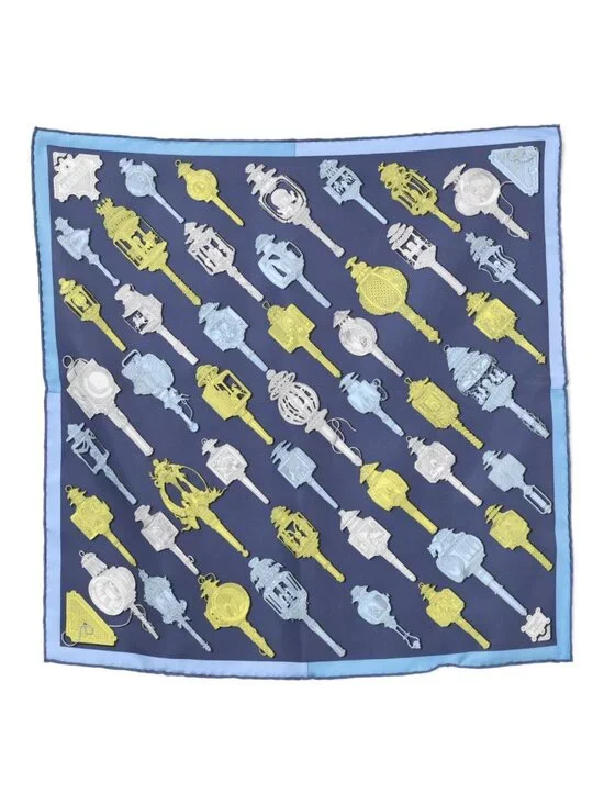Hermes 02 Merveilleuses Lanternes Silk Carre 45 Scarf